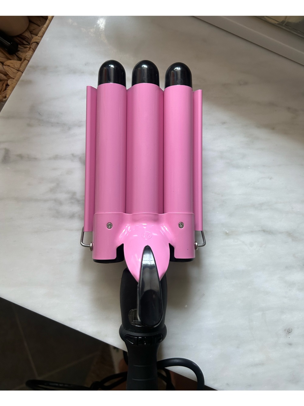 Pink Triple Barrel Hair Waver